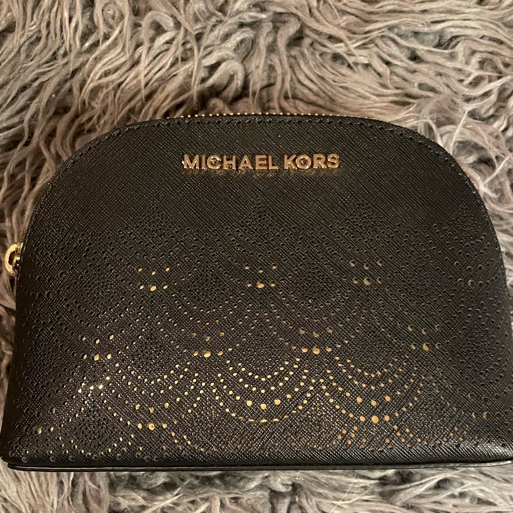 Michael Kors black leather bag